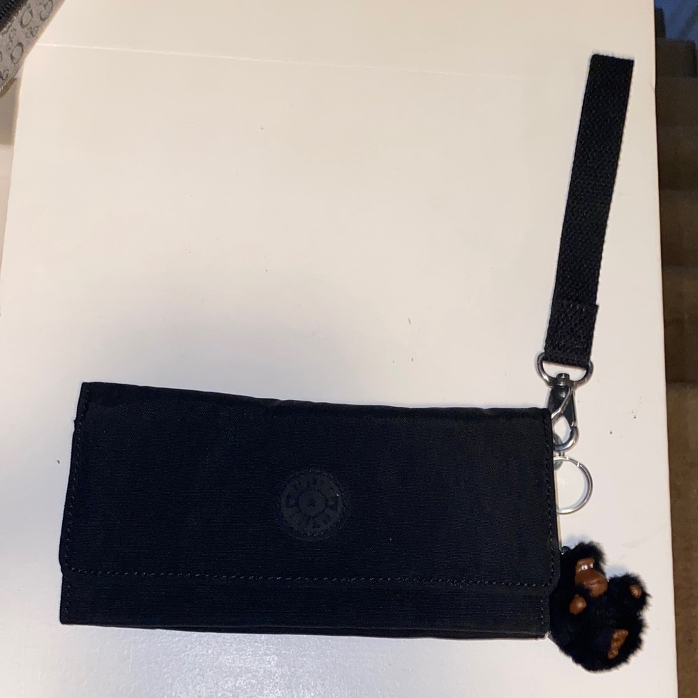 Kipling Midnight Black Wristlet Clutch